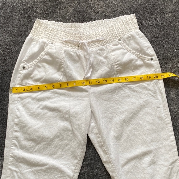 C Sono White Textured pants - Picture 8 of 10